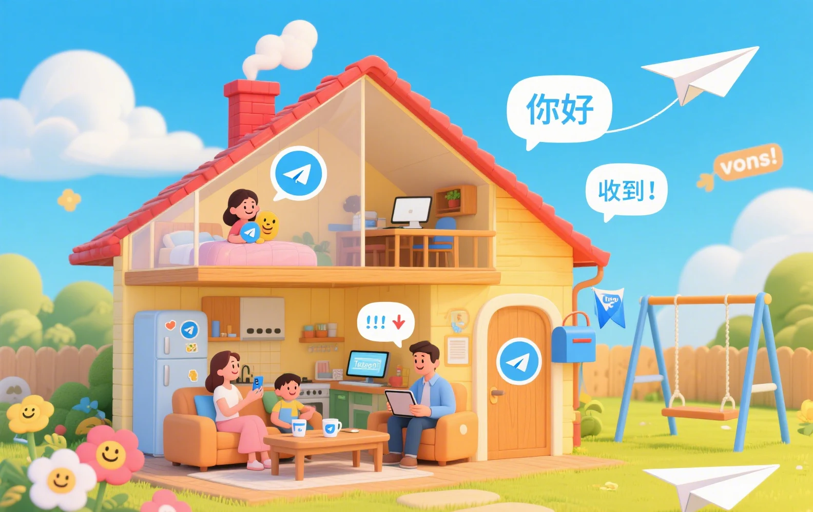 Telegram 下載後的中文設定介面